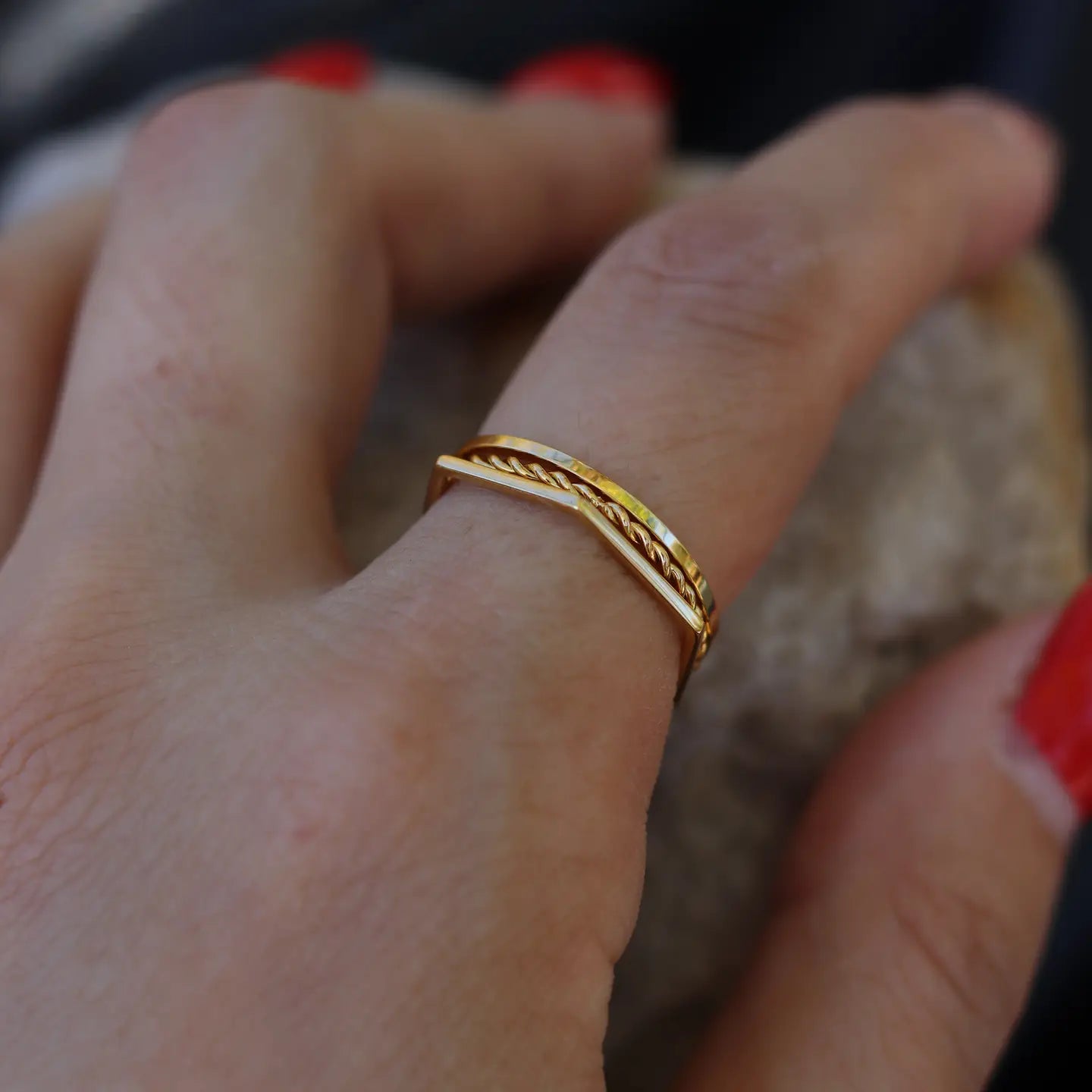 Trip Ring-Gold-Water Proof