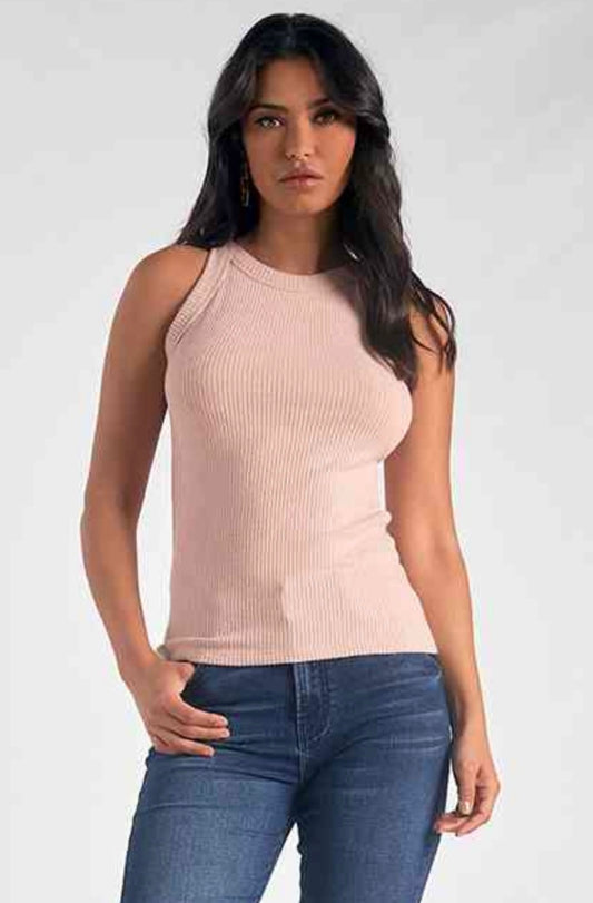 Racerback Tank Top-Blush