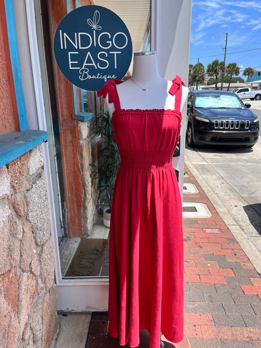Cadiz Dress-Chili