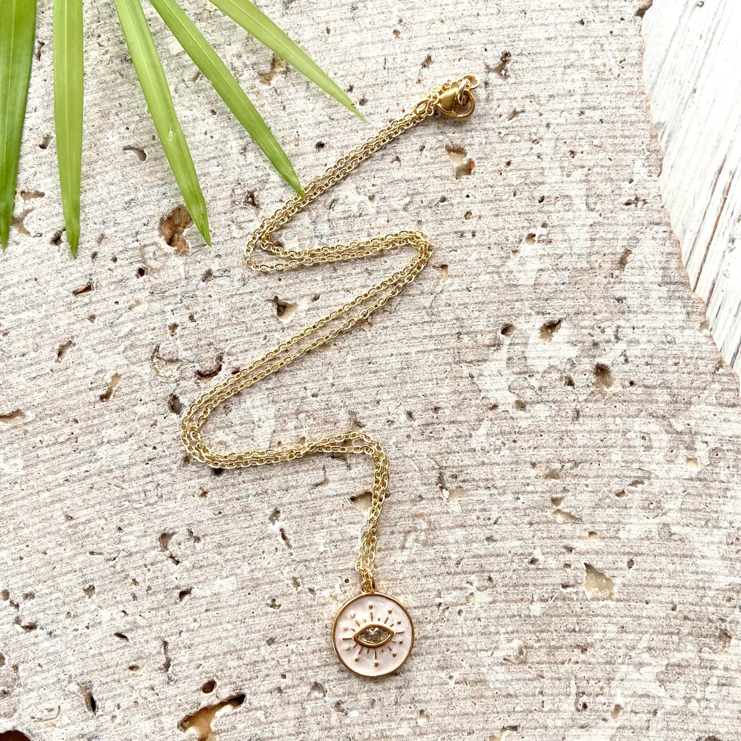 Enamel Eye Necklace