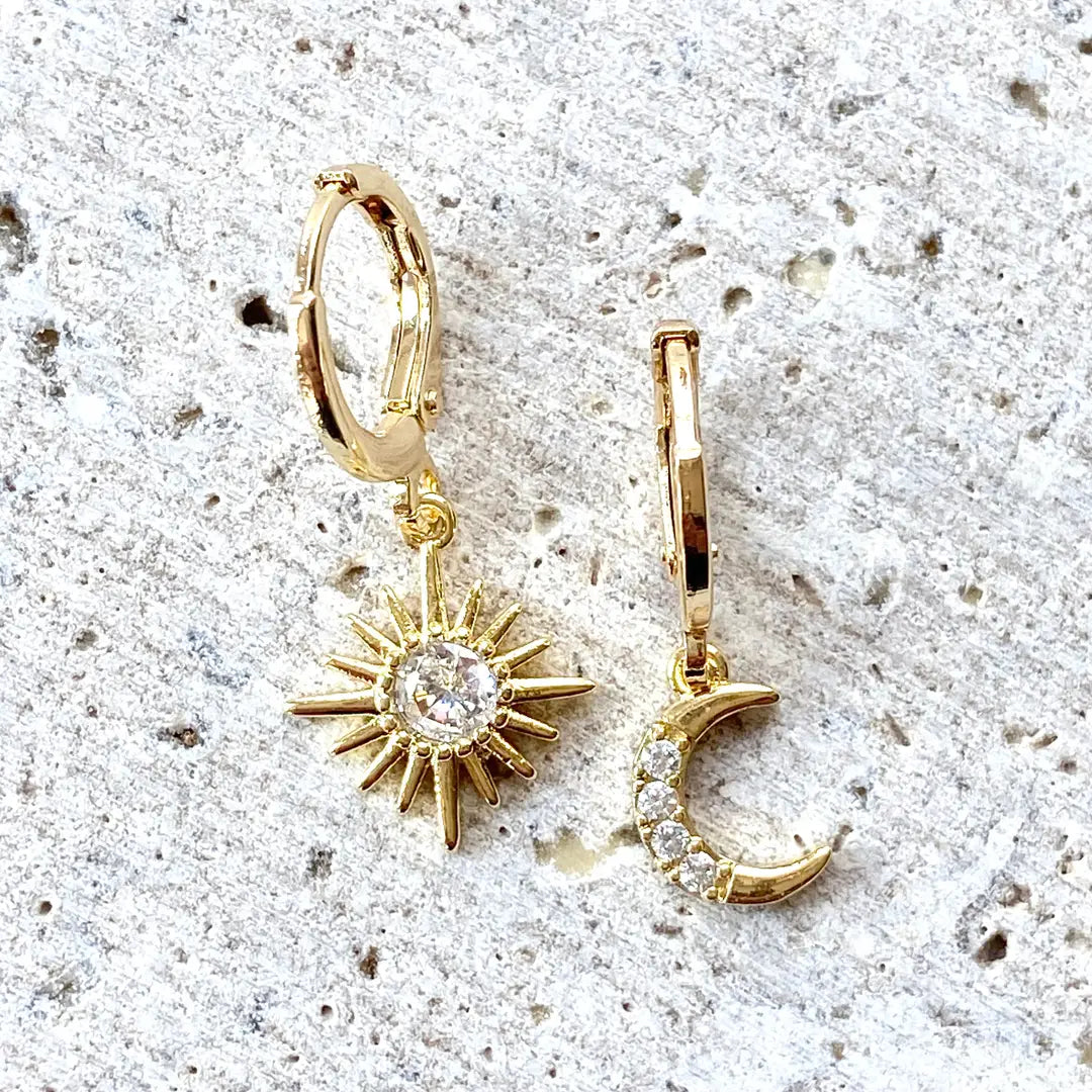 Sun & Moon Celestial Earrings