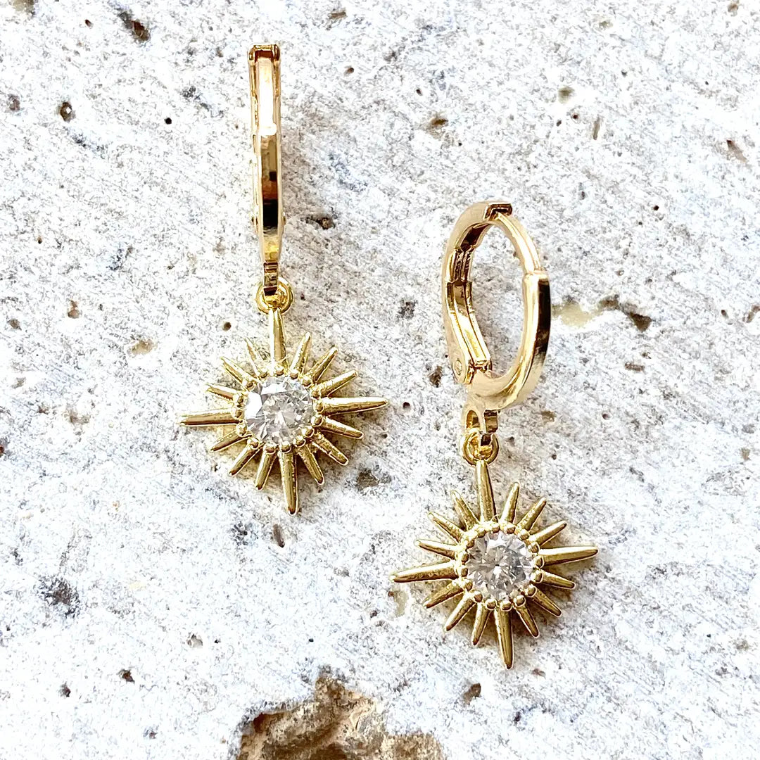 Crystal Sun Earrings