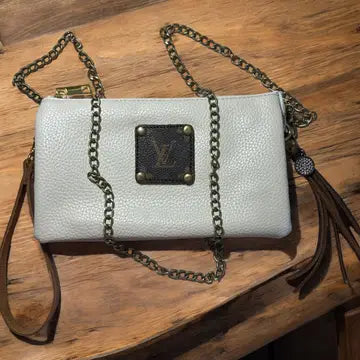 LV Upcycled Crossbody-Cream