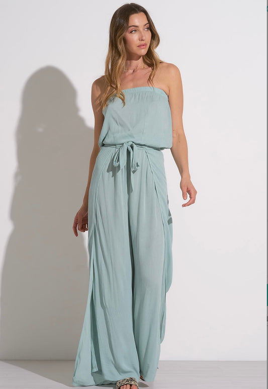 Strapless Jumper Wrap-Light Teal