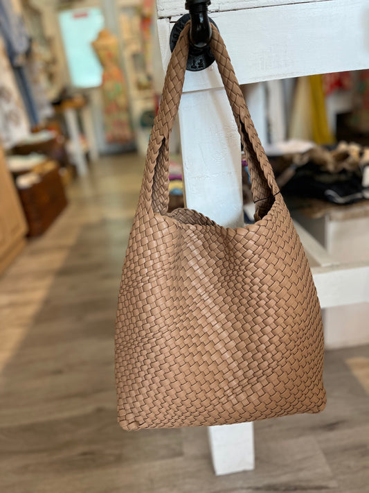 Woven Bag-Taupe