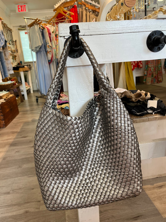 Woven Bag-Pewter