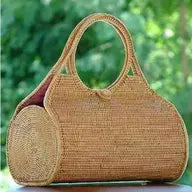 Ata Vine Handwoven Roll Handbag
