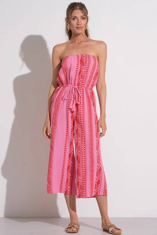 Strapless Jumper Coule-Red Two Tone