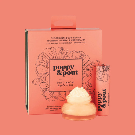 Lip Care Duos-(Lip Balm/Lip Scrub)-Pink Grapefruit