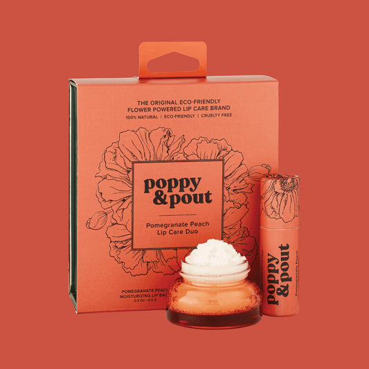 Lip Care Duos-(Lip Balm/Lip Scrub)-Pomegranate Peach